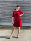COSSIA DRESS RED thumbnail