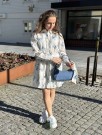 VIEVLO DRESS BLUE FLOWER thumbnail