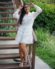 HANNELI DRESS OFFWHITE thumbnail