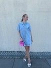 VISOL BUTTON DENIM DRESS thumbnail
