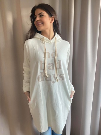 PEPPER HOODIE DRESS BEIGE