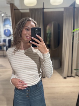 SLFANNA BEIGE STRIPES