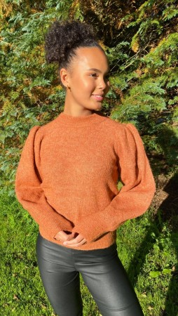 JORDAN KNIT GENSER BOMBAY BROWN
