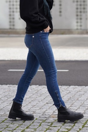 PAULINA 7/8 NAVY DARK JEANS