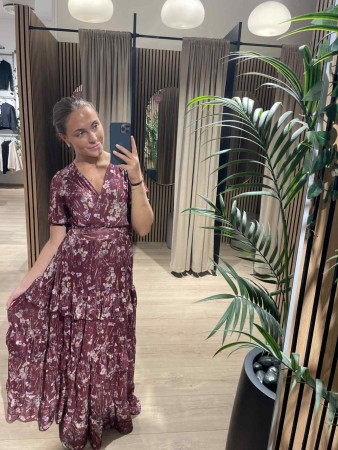 AMORA STRAW LONG DRESS