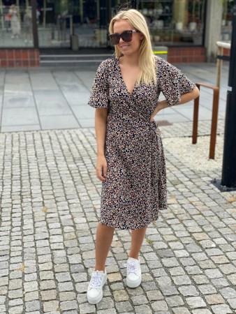 ISOLE WRAP DRESS COMBI 1