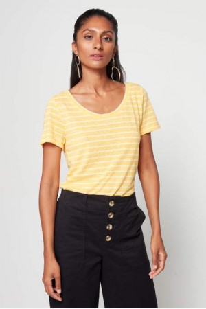 YULIETTA TSHIRT BUFF YELLOW