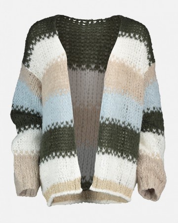 ISEJA CARDIGAN ARMY MIX