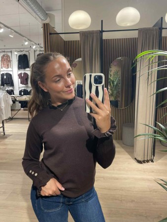 FQKATIE ROLL NECK BROWN