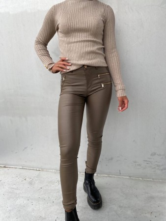 AIDA PANTS ZIP MOREL
