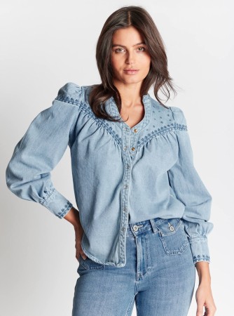 OLIVA SHIRT JEANSBLUE