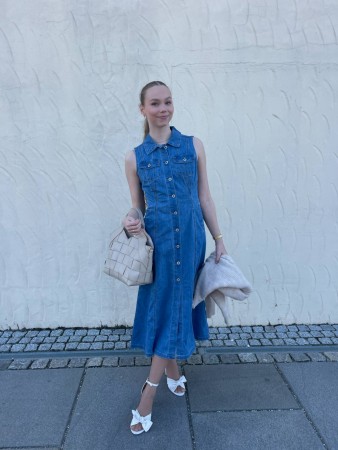 ANN DENIM DRESS
