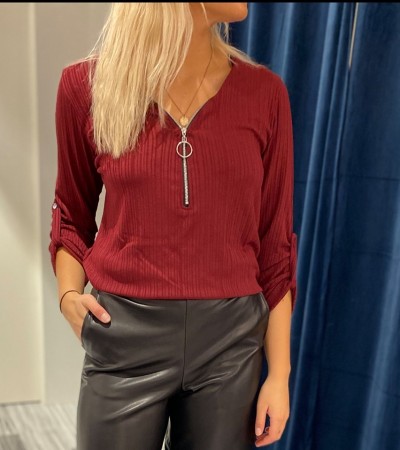 VENICE BLOUSE BORDOUX