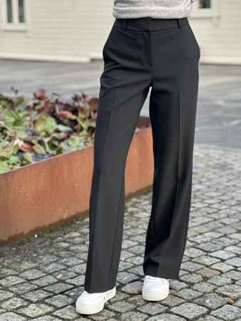 RITA WIDE PANTS SORT 32 LENGDE 