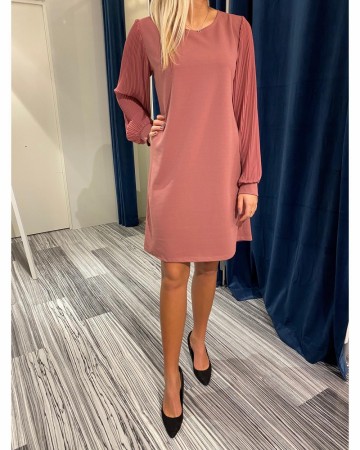 TULLA DRESS AUBERGINE