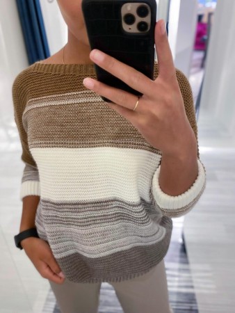 CAMILLA GENSER CAMEL/OFF/TAUPE