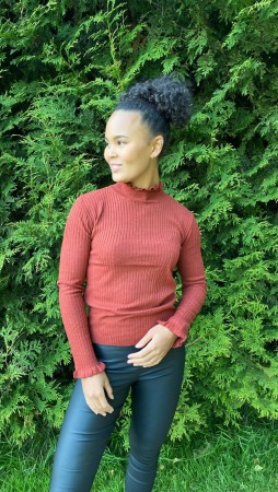 VIGRADE HIGH NECK BURNT HENNA