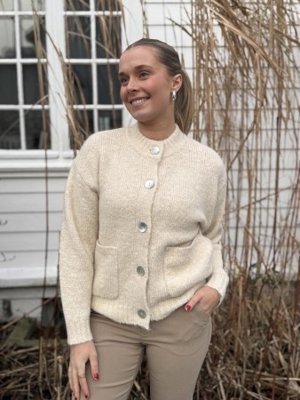 LOUISA CARDIGAN MOONBEAM