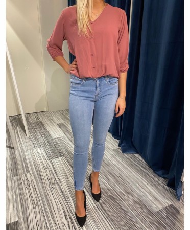 ANNELI BLOUSE AUBERGINE