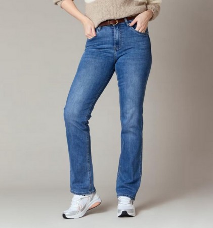 HANA JEANS 30 LENGDE MEDIUM BLUE