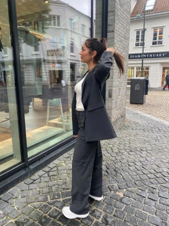 RITA WIDE PANT GREY