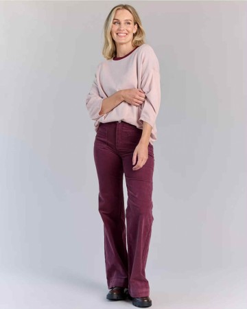 ANNIKA CORD DEEP CHERRY 32 LENGDE
