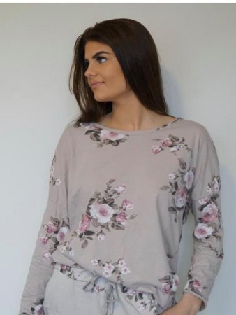 FLOWER TOPP BEIGE