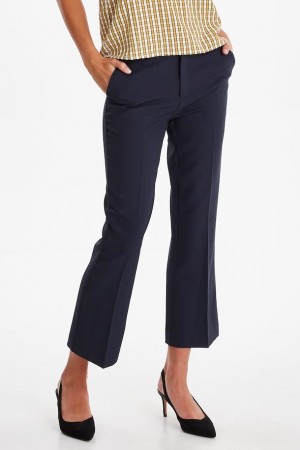 LEXIE CROPPED PANTS NAVY