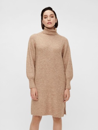 YASALLU KNIT DRESS CAMEL