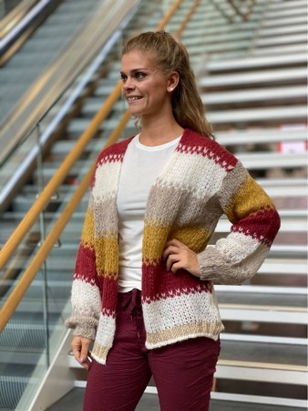 ISEJA CARDIGAN RUST MIX