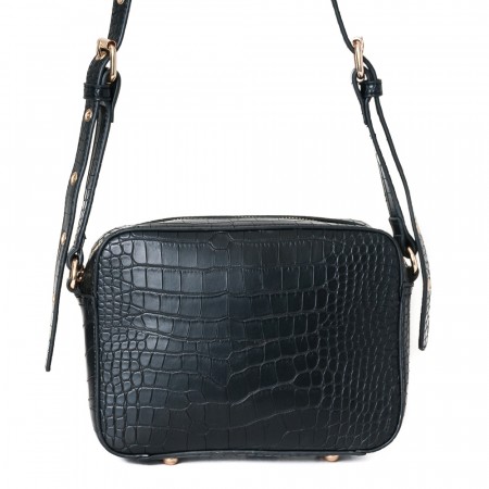 CROCO VESKE MED NAGLER SORT