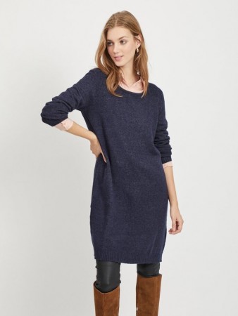 VIRIL KNIT DRESS NAVY