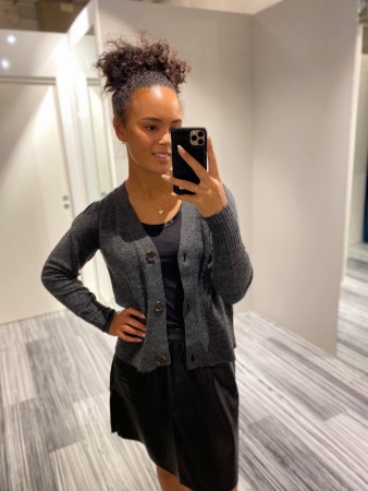 VIESHY CARDIGAN DARK GREY